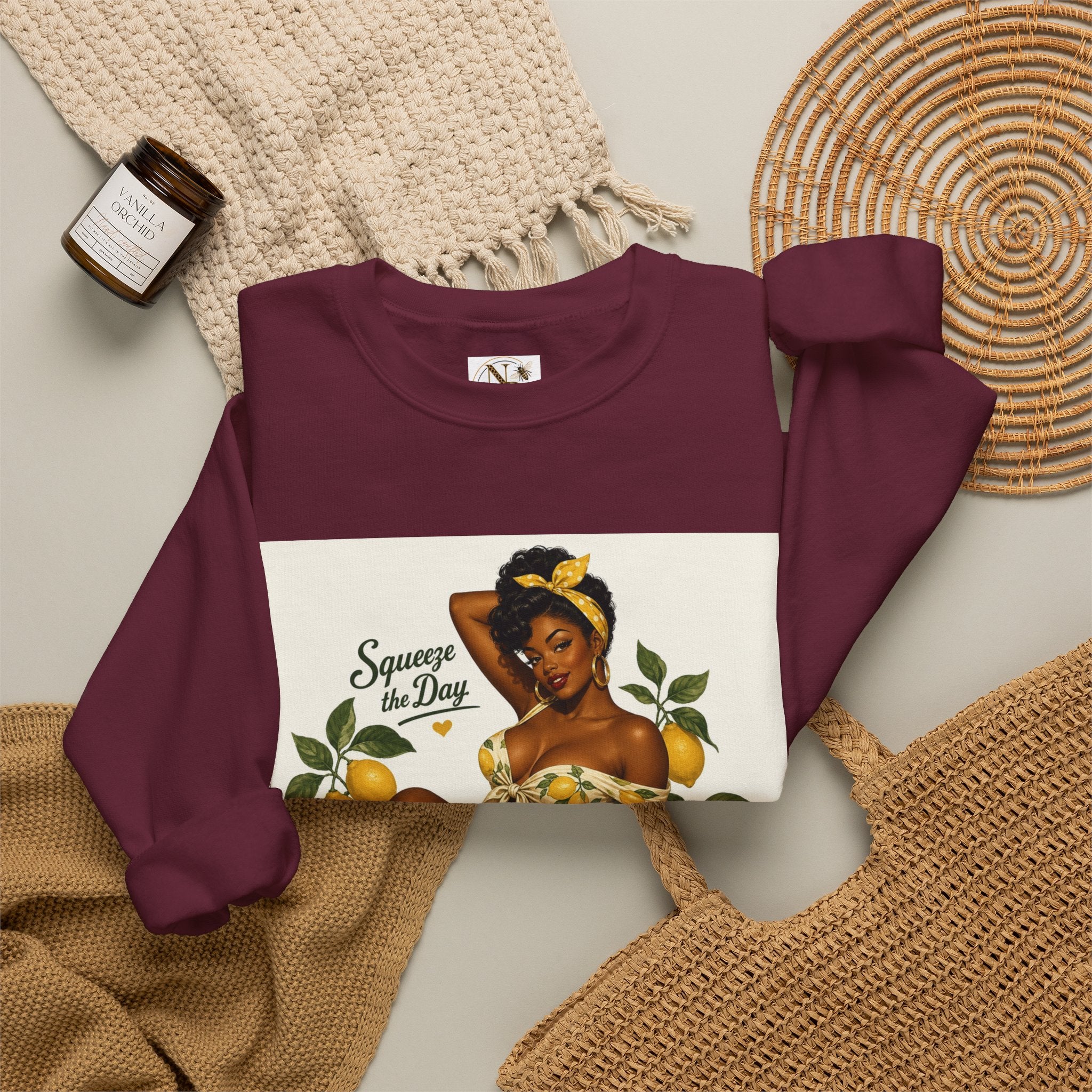 Squeeze The Day Unisex Heavy Blend™ Crewneck Sweatshirt