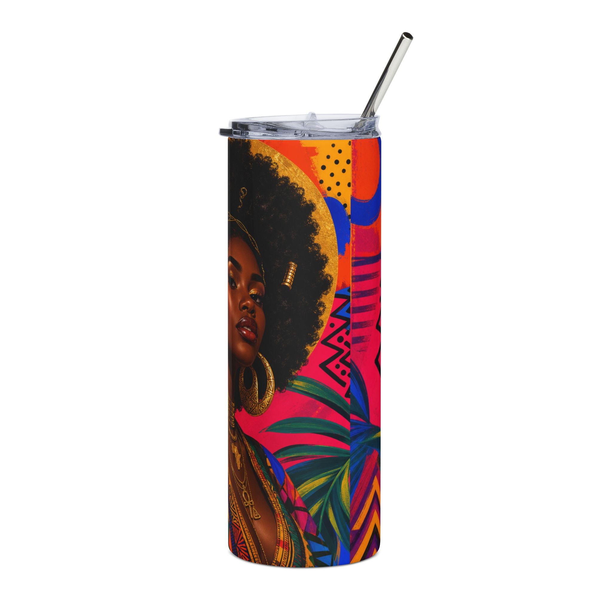 Tropical Queendom Stainless Steel Tumbler, 20oz