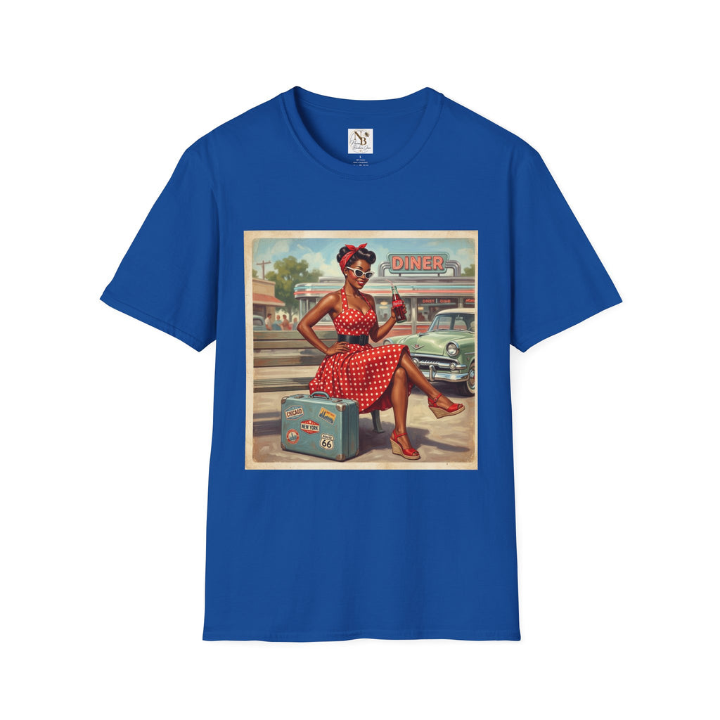 Poka Dot Vintage Inspired Unisex Softstyle T-Shirt