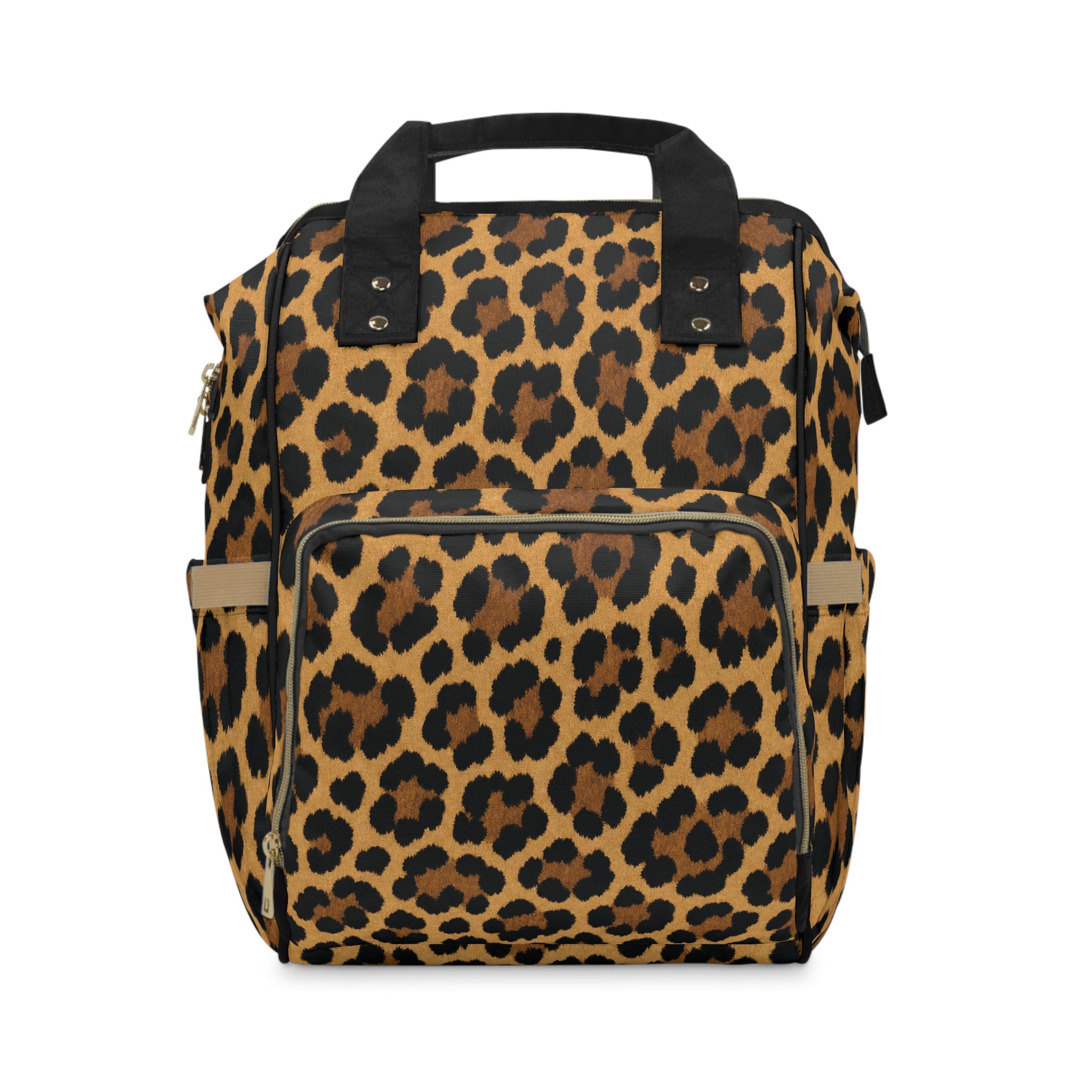 Leopard Print Multifunctional Diaper Backpack