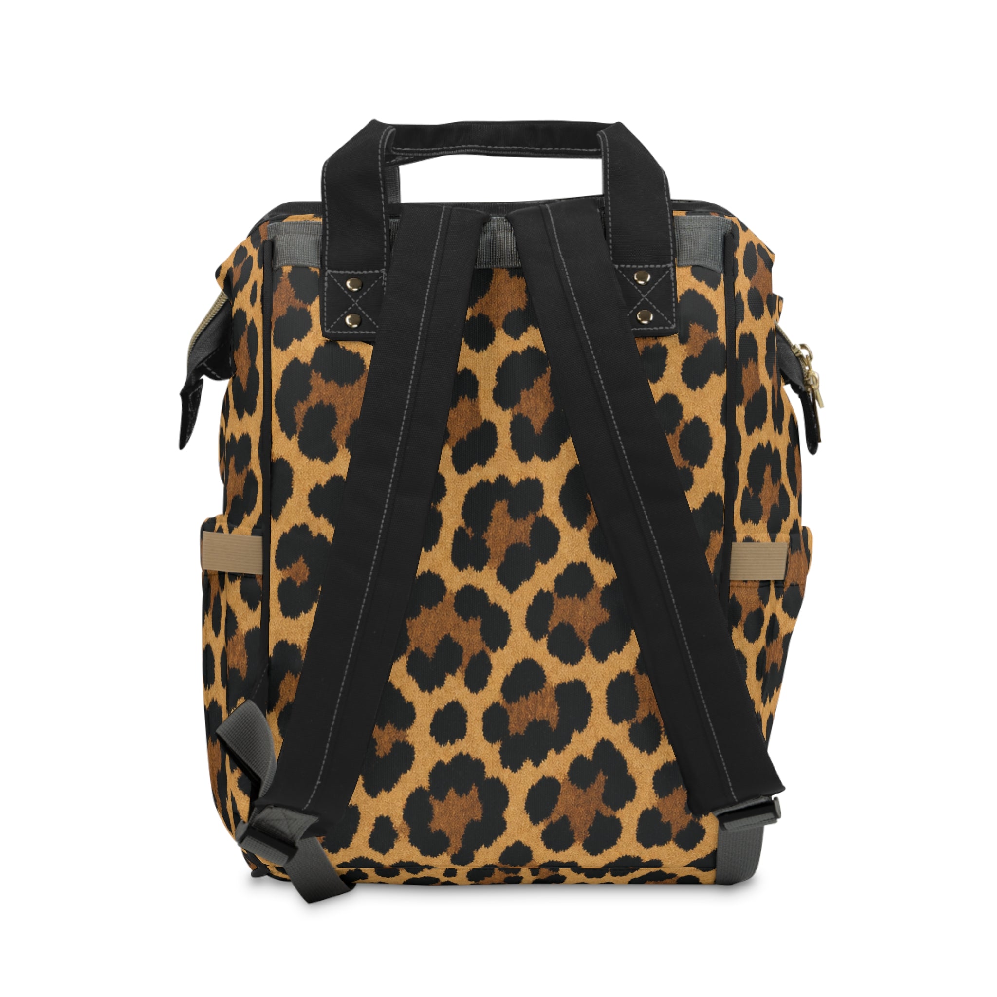 Leopard Print Multifunctional Diaper Backpack