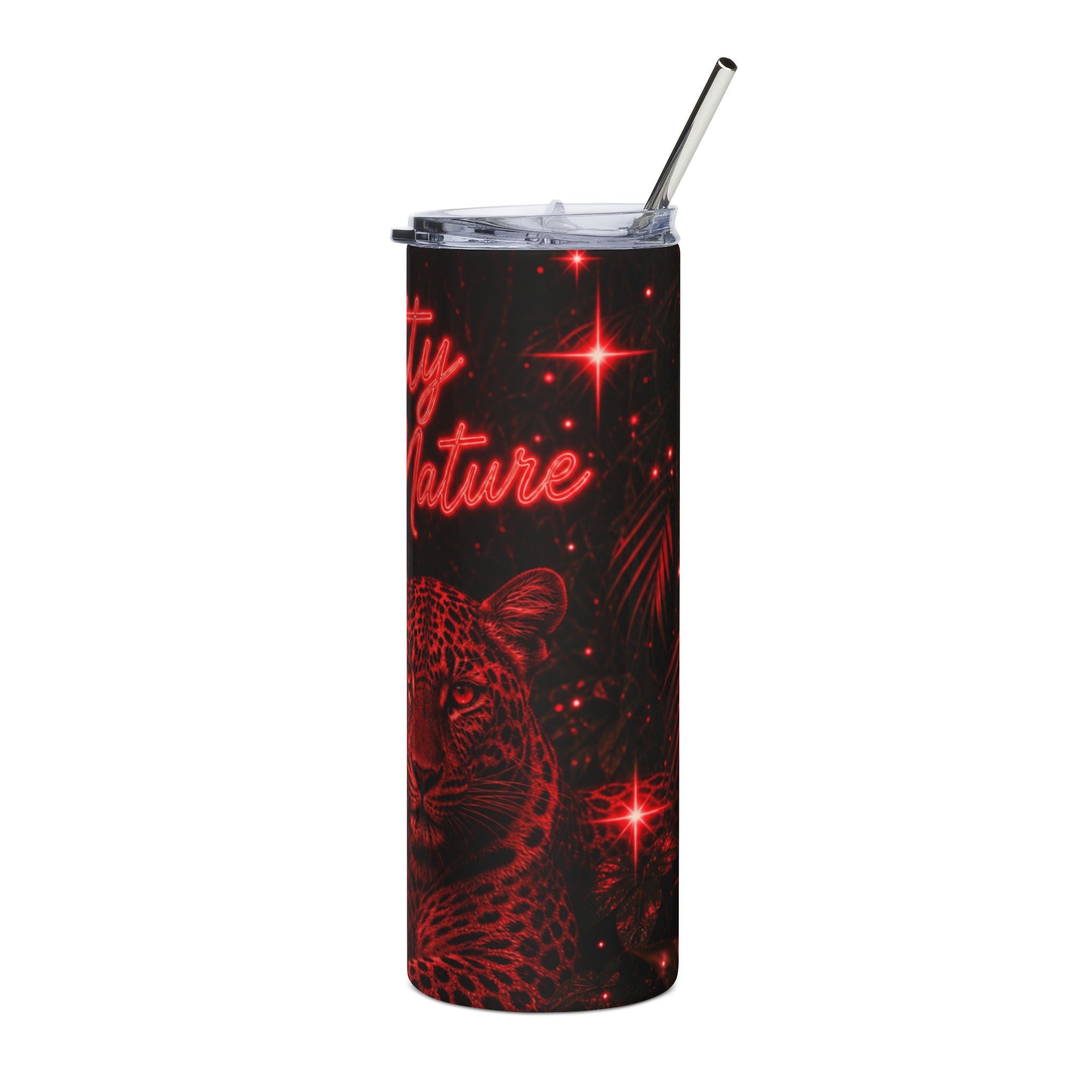 Pretty By Nature Red Stainless Steel Tumbler, 20oz