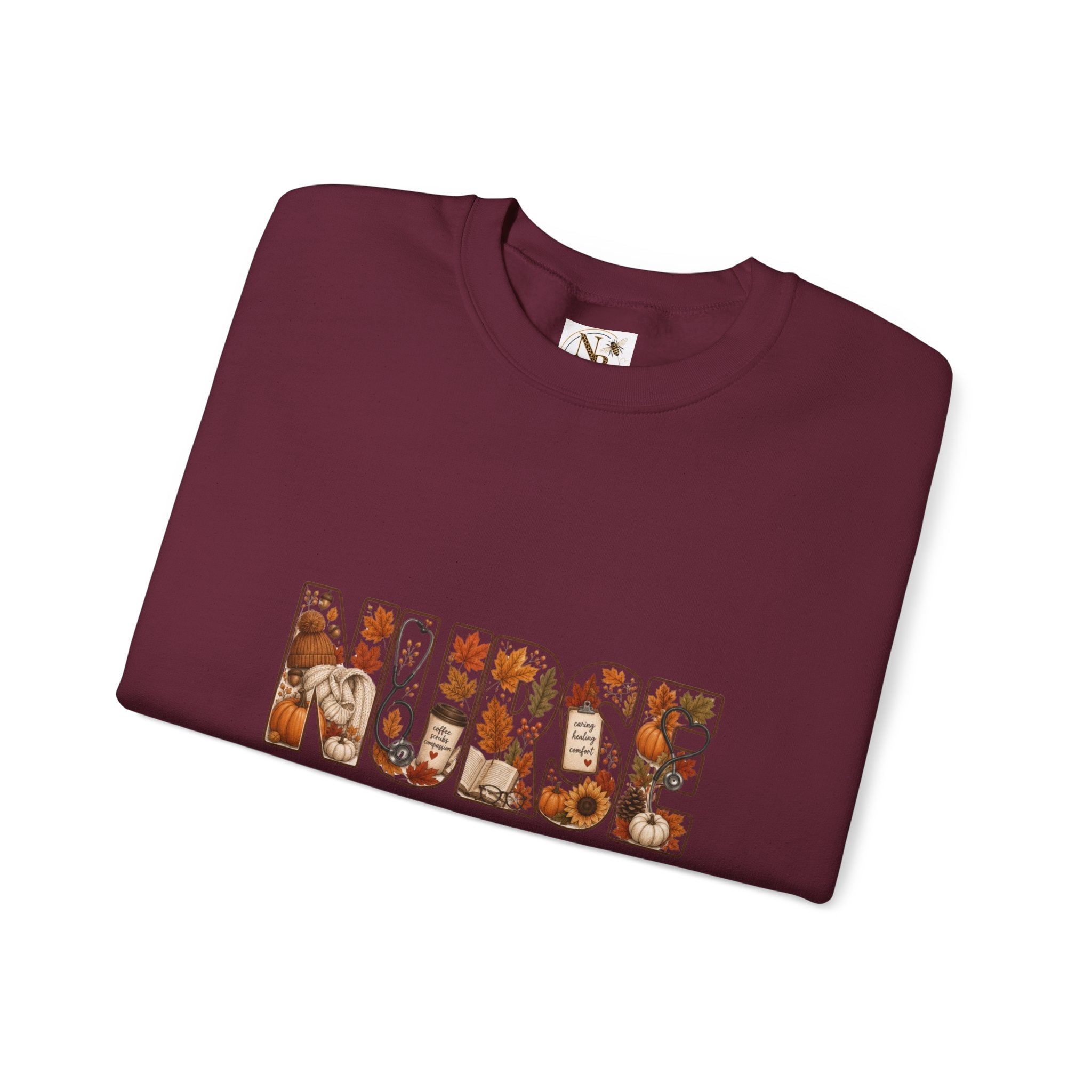 Fall Nurse Unisex Heavy Blend™ Crewneck Sweatshirt