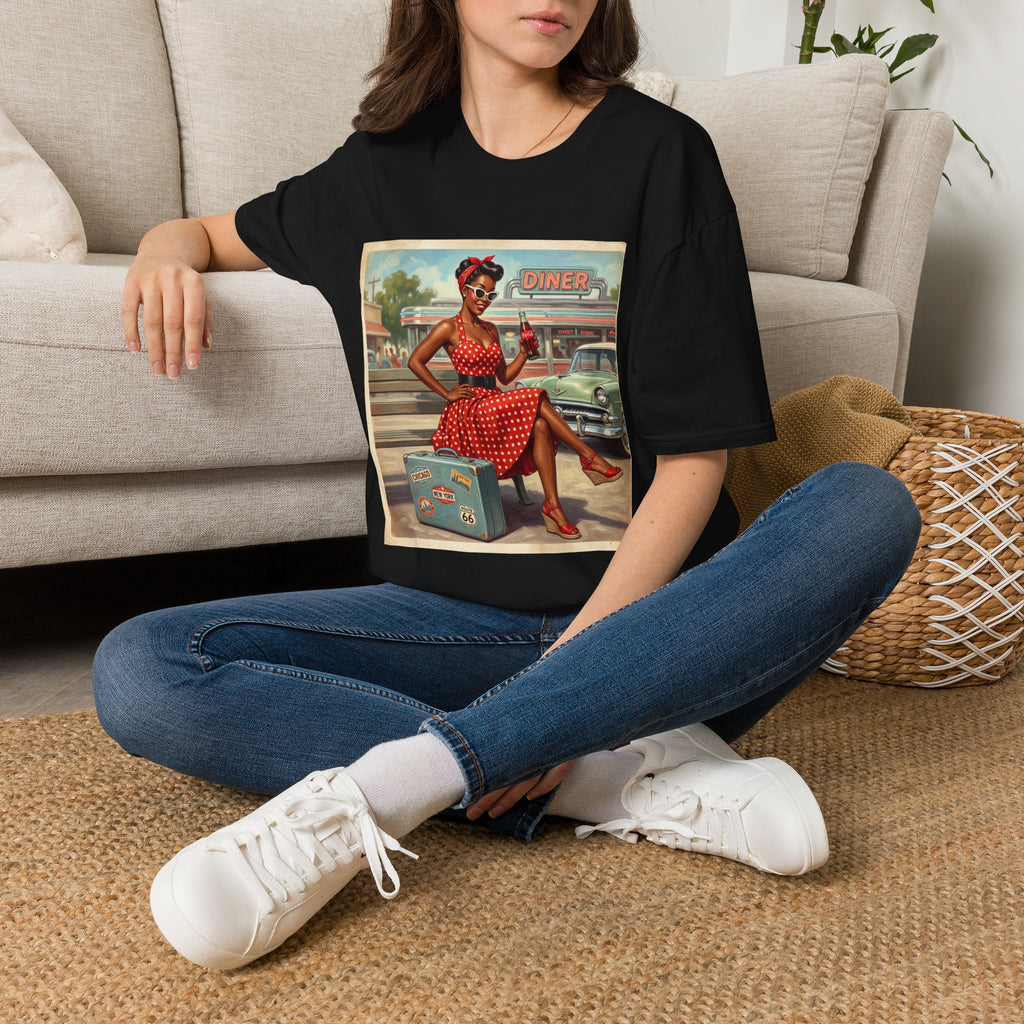 Poka Dot Vintage Inspired Unisex Softstyle T-Shirt