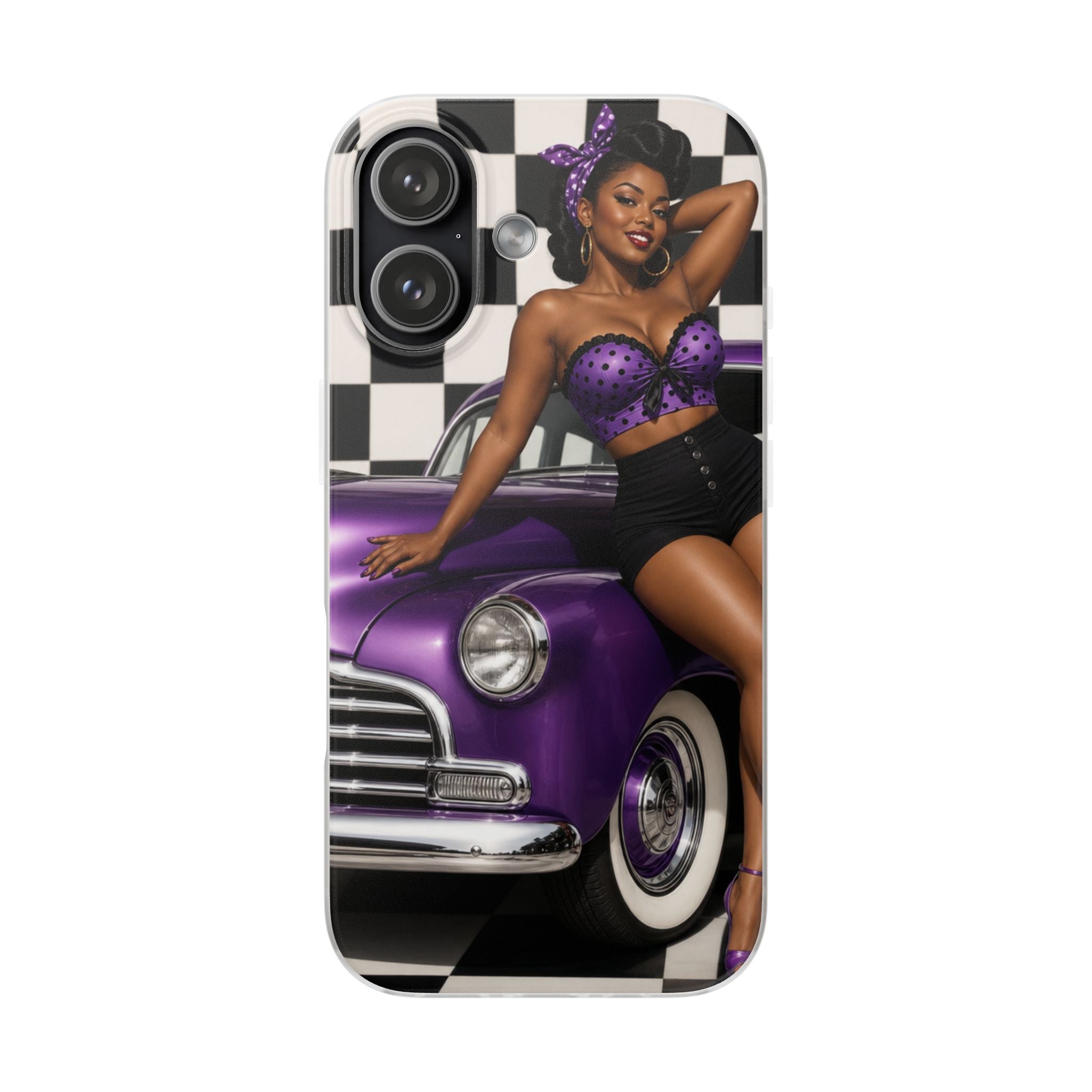 Grape Pin Up Flexi Cases