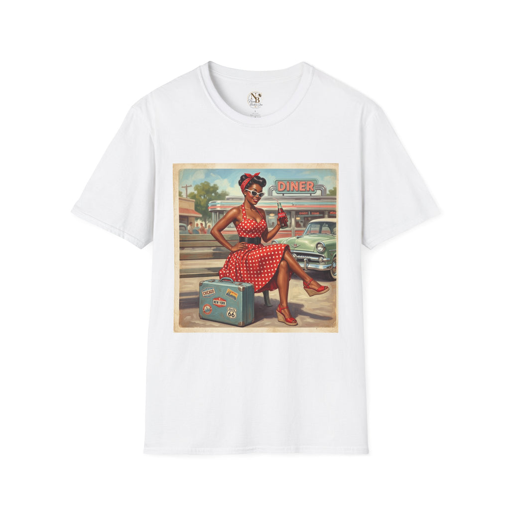 Poka Dot Vintage Inspired Unisex Softstyle T-Shirt